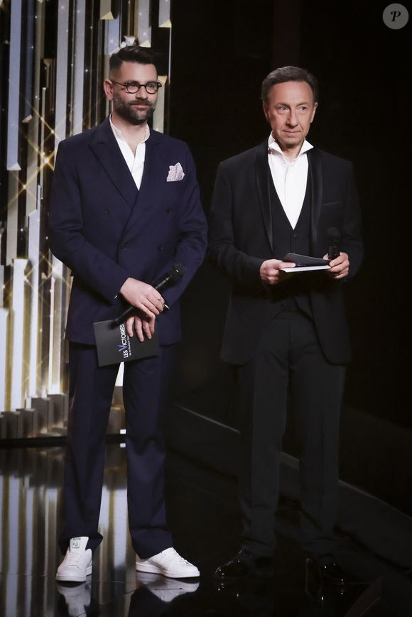 Exclusif - Clément Rochefort, Stéphane Bern - à la cérémonie des 32èmes Victoires de la Musique Classique à l'Opéra de Rouen Normandie avec l'Orchestre de l'Opéra Normandie Rouen le 5 mars 2025. © Jack Tribeca / Bestimage