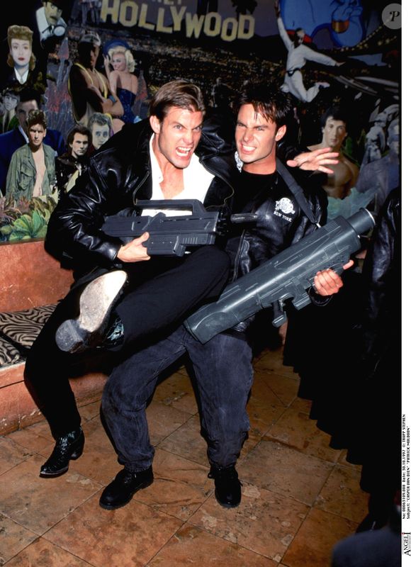 Casper Van Dien et Patrick Muldoon à la soirée de promotion du film "Starship Troopers".

©Bestimage