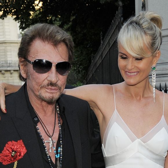 Johnny Hallyday et sa femme Laeticia Hallyday - Arrivée des people à la soirée "Vogue Paris Foundation Gala" au palais Galliera à Paris, le 6 juillet 2015.
Agence / Bestimage