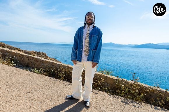 Micah Kannike - Photocall du défilé "Le Bonheur" By Jacquemus au phare de la Pietra à l'Ile Rousse en Corse le 29 juin 2026. © Luis Sanchez / Crystal / Bestimage
