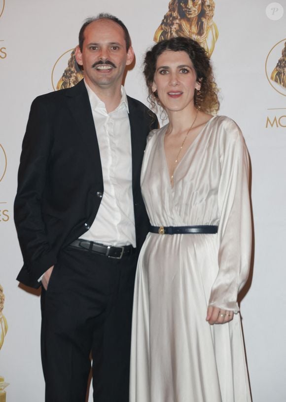 Etienne Launay et sa compagne Salome Villiers - 36ème cérémonie des Molières aux Folies Bergère à Paris le 28 avril 2025. © Coadic Guirec/Bestimage