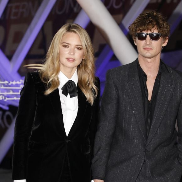 Virginie Efira et son compagnon Niels Schneider - Cérémonie d'ouverture du 19ème Festival International du Film de Marrakech  le 11 Novembre 2022.
© Denis Guignebourg / Bestimage