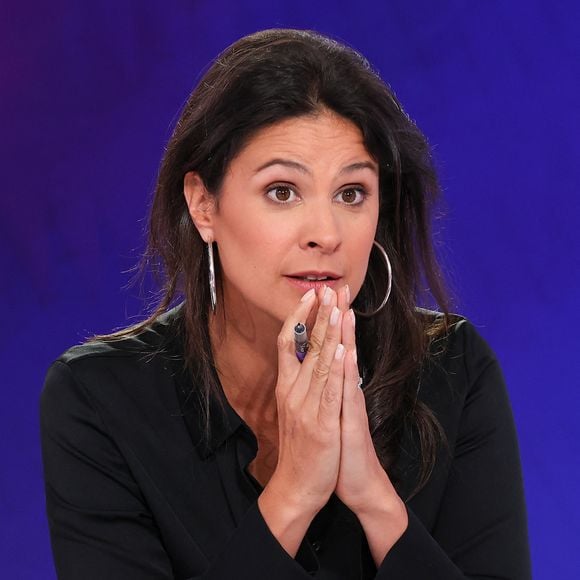 Apolline de Malherbe lors de la conférence de presse de rentrée BFM TV. - RMC du groupe Altice France à Paris, France, le 31 août 2023. © Coadic Guirec/Bestimage