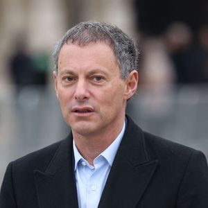Marc-Olivier Fogiel - Hommage national à Robert Badinter devant le ministère de la Justice sur la place Vendôme à Paris le 14 février 2024. L'ancien garde des Sceaux, artisan de l'abolition de la peine de mort, est décédé vendredi dernier à l'âge de 95 ans. © Dominique Jacovides/Bestimage