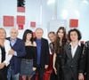 Exclusif - Louis Perrin, Mélofie Balavoine, Francis Perrin, Jeanne Perrin, Michel Drucker, Peter Kingsbury, sa fille Shannon Kingsbury et Roman Doduik lors de l'enregistrement de l'émission Vivement dimanche édition spéciale intitulée 'Sagas familiales' au studio Rive gauche, présentée par M.Drucker et diffusée le 27 septembre sur France 3, à Paris, France, le 22 septembre 2026. © Guillaume Gaffiot/Bestimage