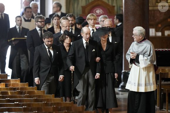 Le duc de Kent (Le prince Edward, duc de Kent) arrive à la cathédrale Westminster, dans le centre de Londres, pour assister à la messe de requiem célébrée en l'honneur de la duchesse de Kent. 16 septembre 2025. © PA Photo/ Bestimage