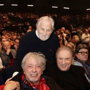 Exclusif - Jean-Jacques Debout, Hervé Vilard, Michel Drucker dans le public du concert de Hugues Aufray au Le Dôme de Paris - Palais des Sports le 9 novembre 2025.
© Jack Tribeca / Bestimage
