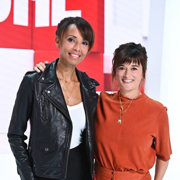 Exclusif - Sonia Rolland et Beatrice De La Boulaye - Enregistrement de l'émission "Vivement Dimanche" au Studio Gabriel, présentée par M.Drucker et diffusée le 25 septembre sur France 3 © Guillaume Gaffiot / Bestimage
