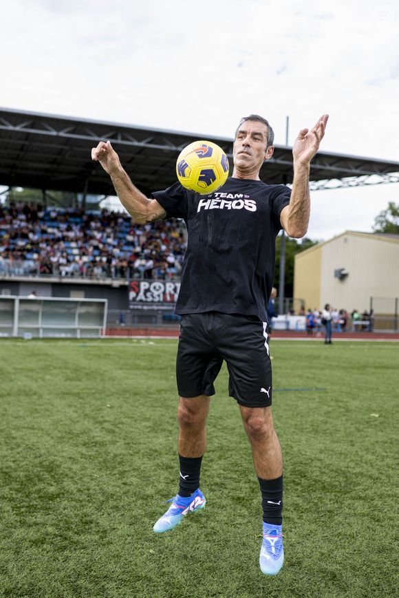 Exclusif - Robert Pirès - Match de rentrée de la Team des Héros à Vesoul au profit des associations "Le Sourire d’Elias" et "Nous Aussi" le 8 septembre 2024. © Pierre Perusseau/Bestimage
