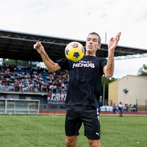 Exclusif - Robert Pirès - Match de rentrée de la Team des Héros à Vesoul au profit des associations "Le Sourire d’Elias" et "Nous Aussi" le 8 septembre 2024. © Pierre Perusseau/Bestimage