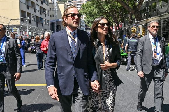 Andrea Casiraghi, sa femme Tatiana Santo Domingo, sur la grille de départ durant le Monaco E-Prix 2026, Round 9, le 16 mai 2026. Photo : Bruno Bebert/Bestimage