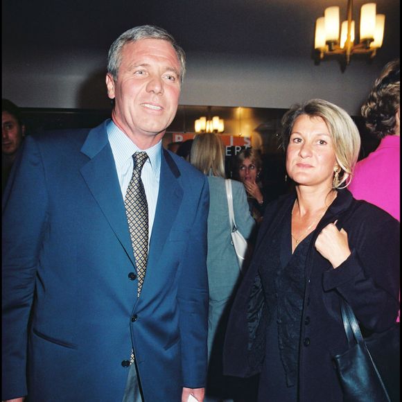 Bruno Masure et sa femme en 1997. ©Bestimage