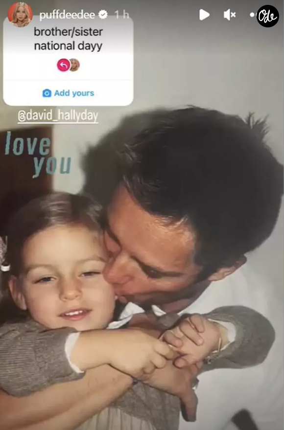 Darina Scotti et David Hallyday sur Instagram