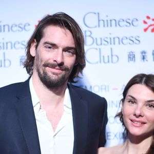 Camille Lacourt et sa compagne Alice Detollenaere (Miss Bourgogne 2010) lors du déjeuner d'affaires "Edition Spéciale Femmes" de la 5ème édition du Chinese Business Club à l'occasion de la journée internationales des droits des femmes au Pavillon Cambon Potel et Chabot, à Paris, France, le 9 mars 2020. © Rachid Bellak/Bestimage
