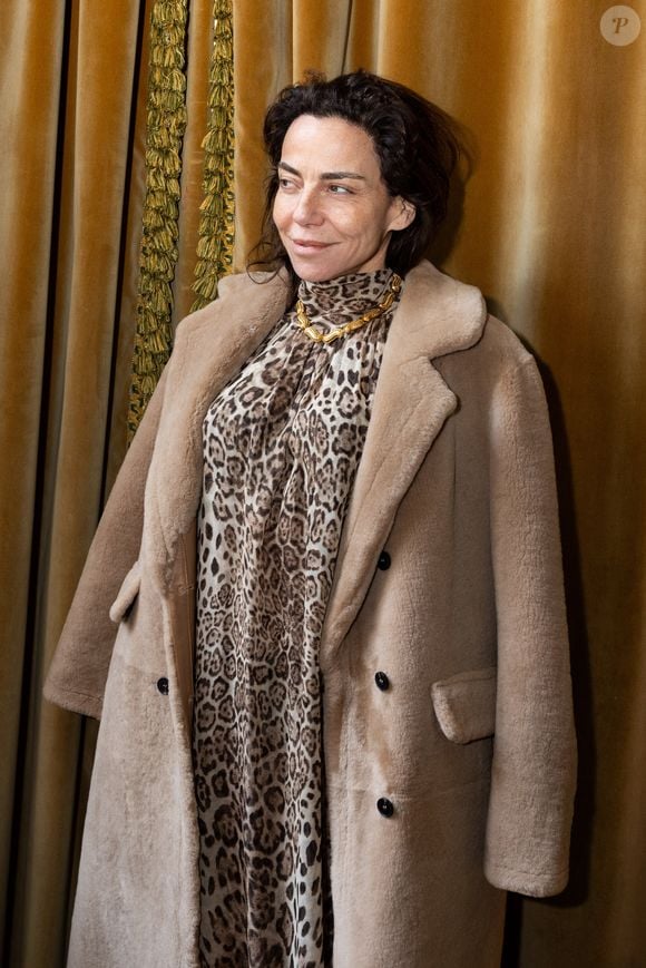 Exclusif - Sandra Sisley - Présentation de la nouvelle collection de la marque Oud automne/hiver 2025-2026 dans les salons des restaurants Lafayette à Paris. Le 3 février 2025.
© Jeremy Melloul / Bestimage