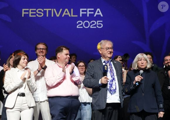 Dominique Besnehard et Marie-France Brière - Cérémonie de remise des prix lors de la 18ème édition du Festival du Film Francophone d'Angoulême (FFA) le 30 août 2025 à Angoulême.
© Guirec Coadic / Bestimage