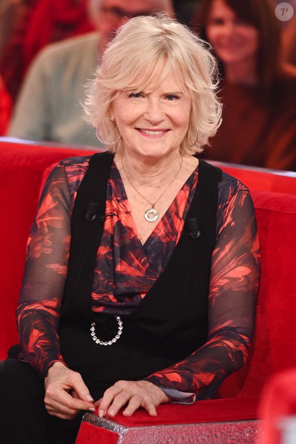 Exclusif - Catherine Ceylac - Enregistrement de l'émission Vivement dimanche au studio Rive Gauche, presentée par Michel Drucker . Diffusion sur France 3 le 22/03/2026. Photos prises le 11 mars 2026. © Guillaume Gaffiot / Bestimage
