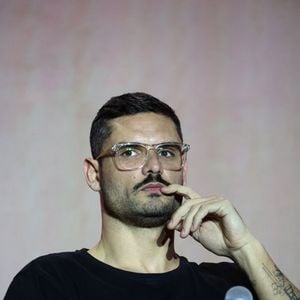 Florent Manaudou en conférence lors du 49ème Congrès Sélectour à l'hôtel Grand Hyatt à Doha au Qatar. Le 28 novembre 2024