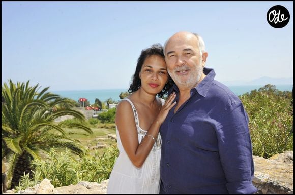 Gérard Jugnot et Saïda Jawad sur le site de la villa romaine à Carthage, sur l'invitation du ministre tunisien, du commerce, du tourisme et de l'industrie.

COADIC GUIREC / BESTIMAGE