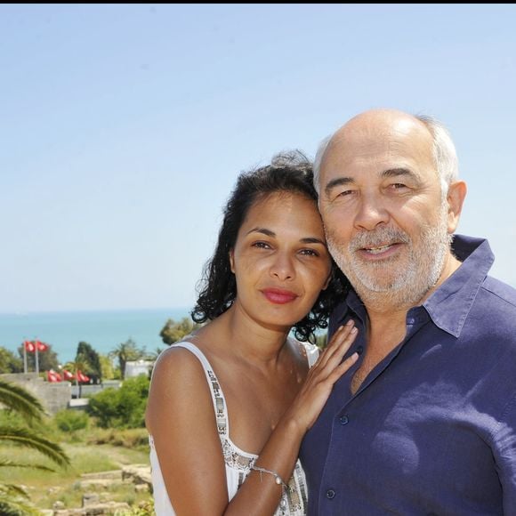 Gérard Jugnot et Saïda Jawad sur le site de la villa romaine à Carthage, sur l'invitation du ministre tunisien, du commerce, du tourisme et de l'industrie.

COADIC GUIREC / BESTIMAGE