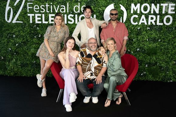 Candice Pascal, Anthony Colette, Hakim Ghorab, Elsa Bois, Yoann Riou, et Emmanuelle Berne assistent au photocall Danse avec les Stars lors du 62e Festival TV de Monte-Carlo le 18 juin 2023 à Monte-Carlo, Monaco. Photo by David Niviere/ABACAPRESS.COM