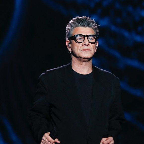 Marc Lavoine à l'enregistrement de l'émission "La Boîte à secrets", au Studio du Lendit, présentée par F.Bollaert et diffusée le 17 janvier sur France 3. Le 17 décembre 2024. © Christophe Clovis / Bestimage