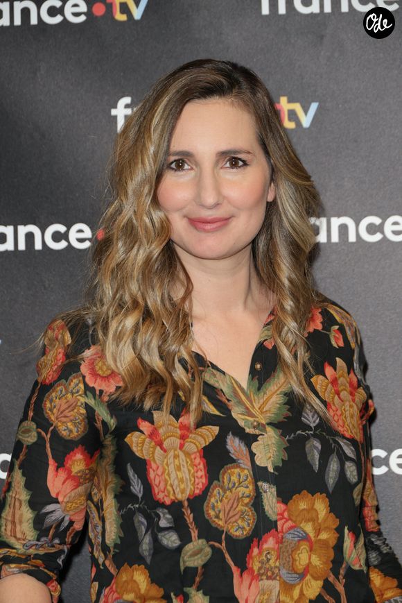 Marie Portolano - Photocall à l'occasion des 40 ans de l'émission "Télématin" au siège de France Télévisions à Paris le 6 février 2025. © Coadic Guirec/Bestimage