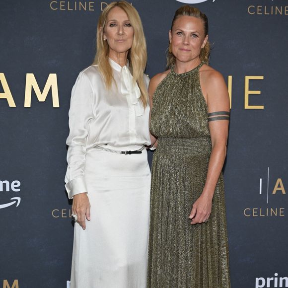 Celine Dion et Irene Taylor à la projection du documentaire "I am : Celine Dion" à New York le 17 juin 2024.