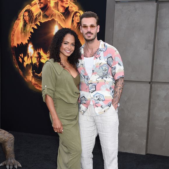Christina Milian et son mari M Pokora (Matt Pokora) à la première du film "Jurassic World Dominion" à Los Angeles, le 6 juin 2022.
