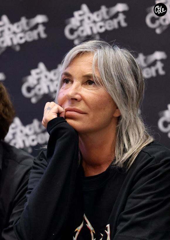 Zazie - Conférence de presse de la nouvelle édition du Foot-Concert organisé par le Réseau A.Ma.N.D./Huntington Avenir à la LDLC Arena à Lyon le 11 Novembre 2024. © Dominique Jacovides/Bestimage