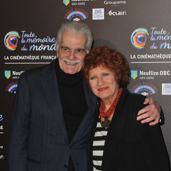 Omar Sharif et Andrea Ferreol - Projection du film "Lawrence d'Arabie" a l'occasion du festival international du film restaure a la cinematheque de Paris le 29 Novembre 2012.
