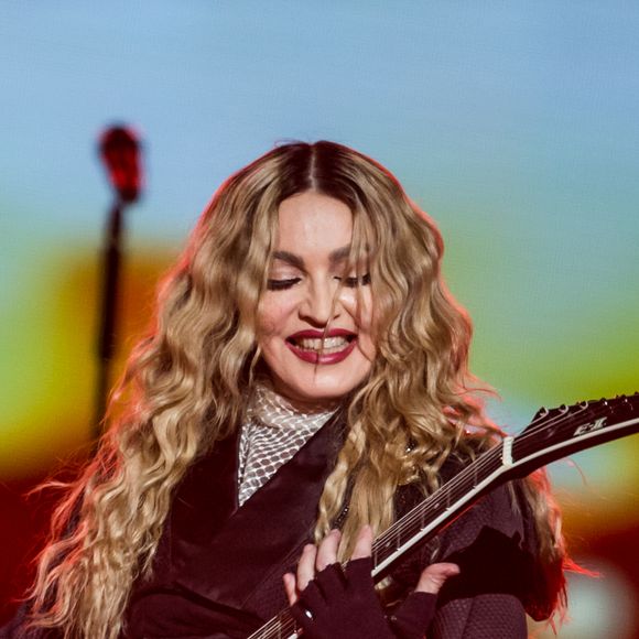Concert de Madonna à l'AccorHotels Arena (Bercy) à Paris, le 9 décembre 2015. 
