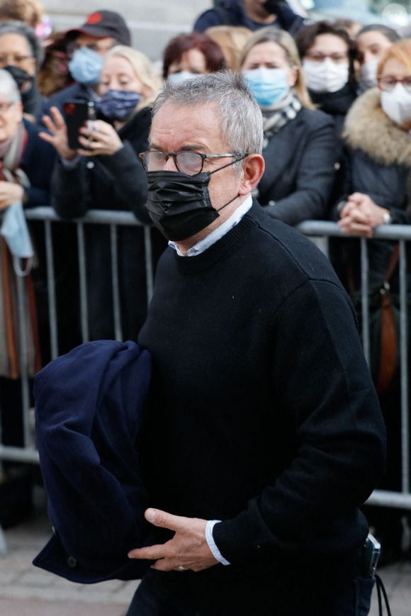 Christophe Dechavanne - Obsèques de Jean-Pierre Pernaut en la Basilique Sainte-Clotilde à Paris le 9 mars 2022.

© Christophe Clovis / Bestimage