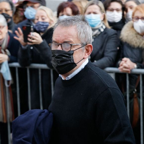 Christophe Dechavanne - Obsèques de Jean-Pierre Pernaut en la Basilique Sainte-Clotilde à Paris le 9 mars 2022.

© Christophe Clovis / Bestimage
