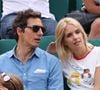 Il mène une brillante carrière loin des projecteurs. 

Laurence Arné et son compagnon dans les tribunes lors des internationaux de France de Roland Garros à Paris, France, le 2 juin 2017. © Jacovides-Moreau/Bestimage