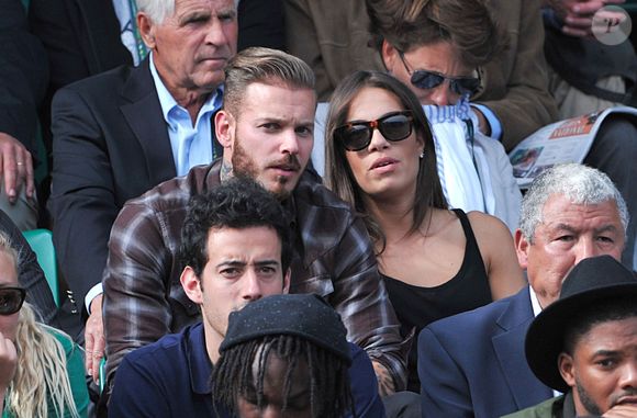 M. Pokora (Matt Pokora) et Scarlett assistent aux Internationaux de France de tennis de Roland Garros à Paris le 2 juin 2014. © Giancarlo Gorassini/Bestimage