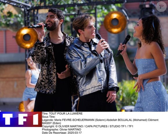 Image officielle de la nouvelle série de TF1, "Tout pour la lumière".