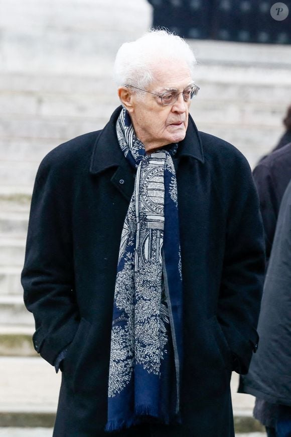 Lionel Jospin - Sorties des obsèques de Claude Allègre dans la salle de la Coupole du cimetière du Père-Lachaise à Paris, France, le 16 janvier 2025. © Christophe Clovis/Bestimage