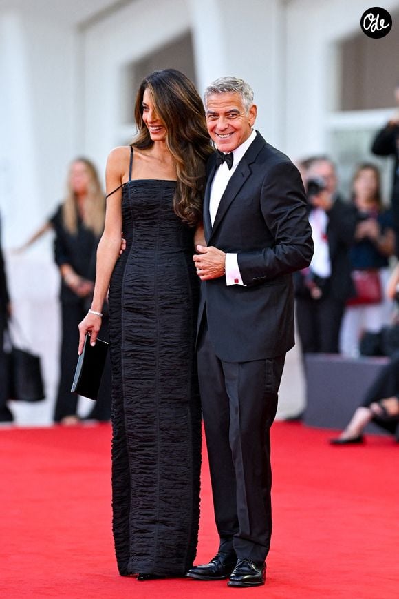 George Clooney et sa femme Amal à la cérémonie d'ouverture et la projection du film "Ink" lors de la 83ème édition du festival international du film de Venise, la Mostra le 2 septembre 2026. © Pierre Perusseau / Bestimage