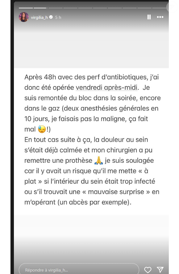 Elle reste positive quant à l'avenir
Virgilia Hess donne de ses nouvelles sur Instagram, le 7 avril 2025