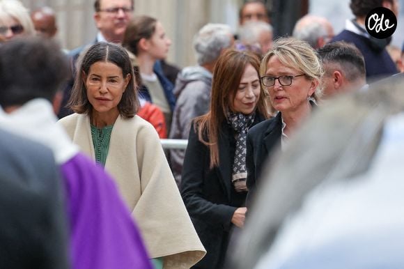 La princesse Lalla Meryem, invitée, aux côtés de Claude Chirac lors des funérailles de B. Chirac à la basilique Sainte-Clotilde à Paris (7e) le 12 juin 2026. L’ancienne première dame de France est décédée le 5 juin 2026 à l’âge de 93 ans. 
© Jacovides / Liewig / Bestimage