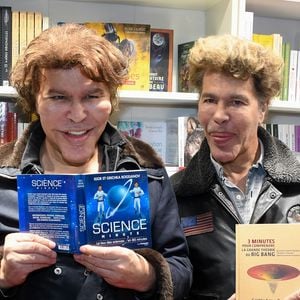 Igor et Grichka Bogdanoff (Bogdanov) - Salon du Livre à la Porte de Versailles de Paris, le 17 mars 2019. © Lionel Urman/Bestimage