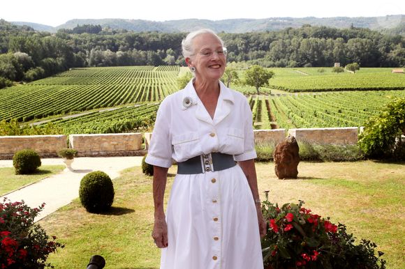 Rendez-vous avec la reine Margrethe II de Danemark dans son château de Cayx, près de Cahors le 16 août 2018. 
© Patrick Bernard / Bestimage