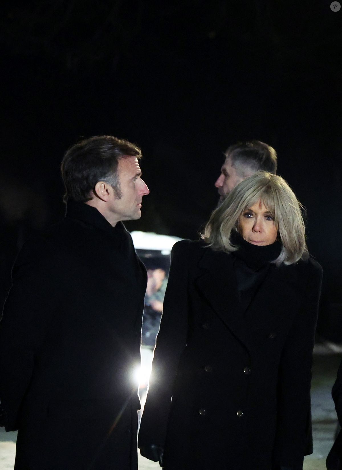 Photo : Le président Emmanuel Macron et sa femme Brigitte Macron ont ...