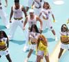 Shakira a marqué le point culminant du show en interprétant l’hymne "Dai Dai" aux côtés de Burna Boy.

Shakira lors de la première cérémonie d'ouverture de la Coupe du Monde de la FIFA 2026 à Mexico (FIFA World Cup 2026), le 11 juin 2026.

Zuma Press/Bestimage
