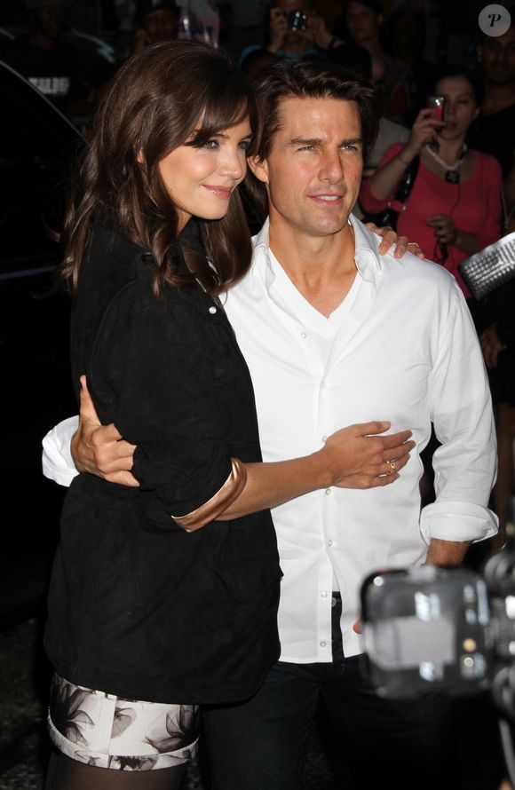 Katie Holmes et Tom Cruise à la première du film The Romantics à New York.  © GOFF INF / BESTIMAGE