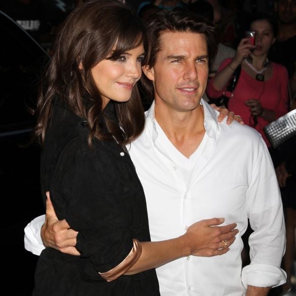 Katie Holmes et Tom Cruise à la première du film The Romantics à New York.  © GOFF INF / BESTIMAGE