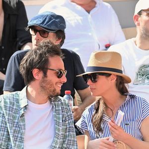 Vianney et Catherine Robert assistent à l'Open de France 2023 à Roland Garros le 09 juin 2023 à Paris, France. Photo by Franck Castel/ABACAPRESS.COM