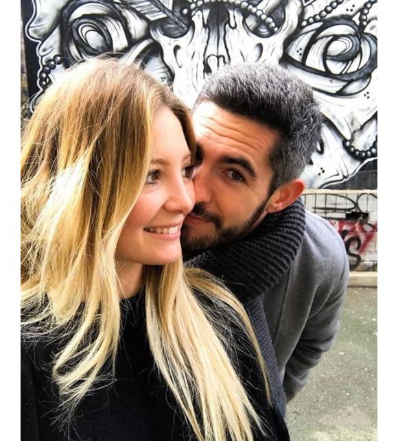 Emma et Florian (Mariés au premier regard 2) lors de leur escapade en amoureux à Londres en janvier 2018.