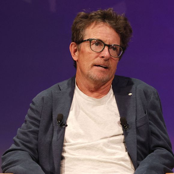 Michael J. Fox participe au salon "Bits & Pretzels HealthTech 2023" à Munich, le 20 juin 2023. Action Press / Bestimage